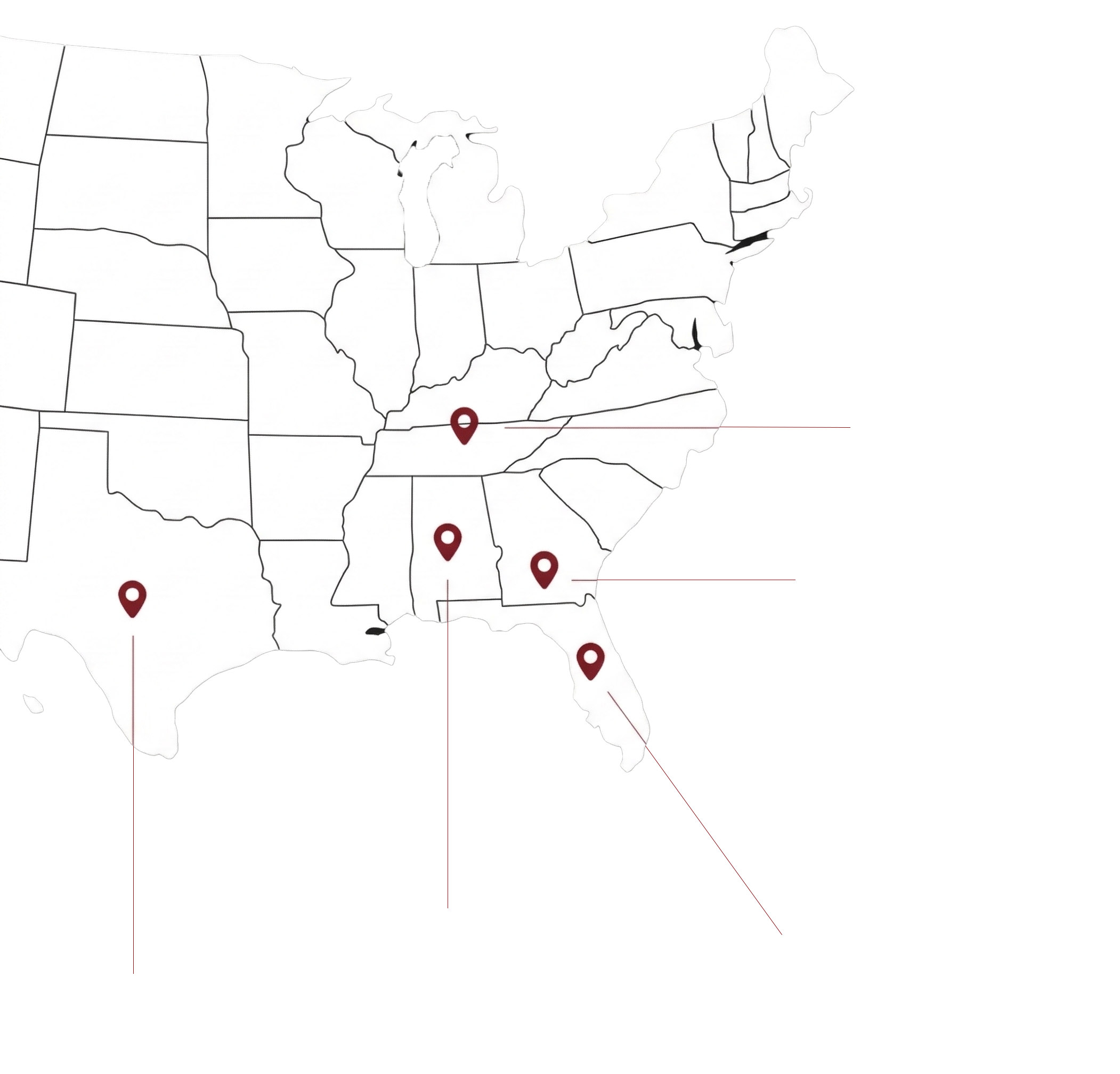 Norluxe Markets Map